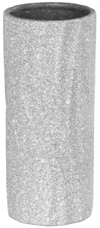 Dekorácia MagicHome, Váza, sivá, dolomit, 10,2x10,2x23,10 cm