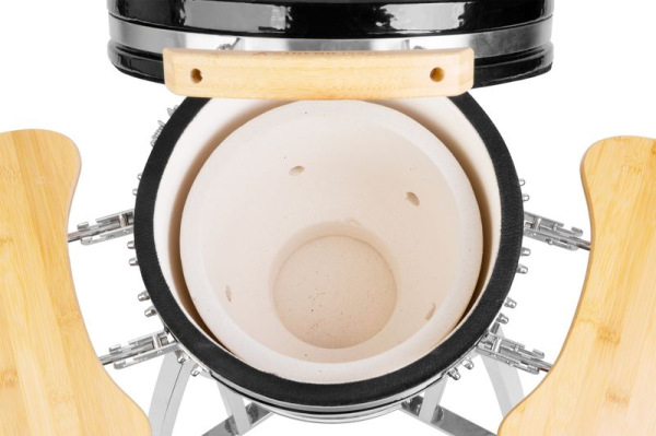 Gril Strend Pro Kamado Egg 16", priemer 33,50 cm, gril výška 73 cm, čierny, 40x57x97,50 cm 5