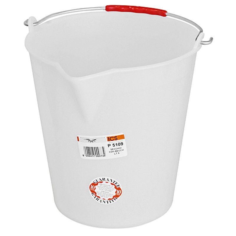 Vedro ICS P5112, 12 lit., 28x28 cm, biele, s výlevkou