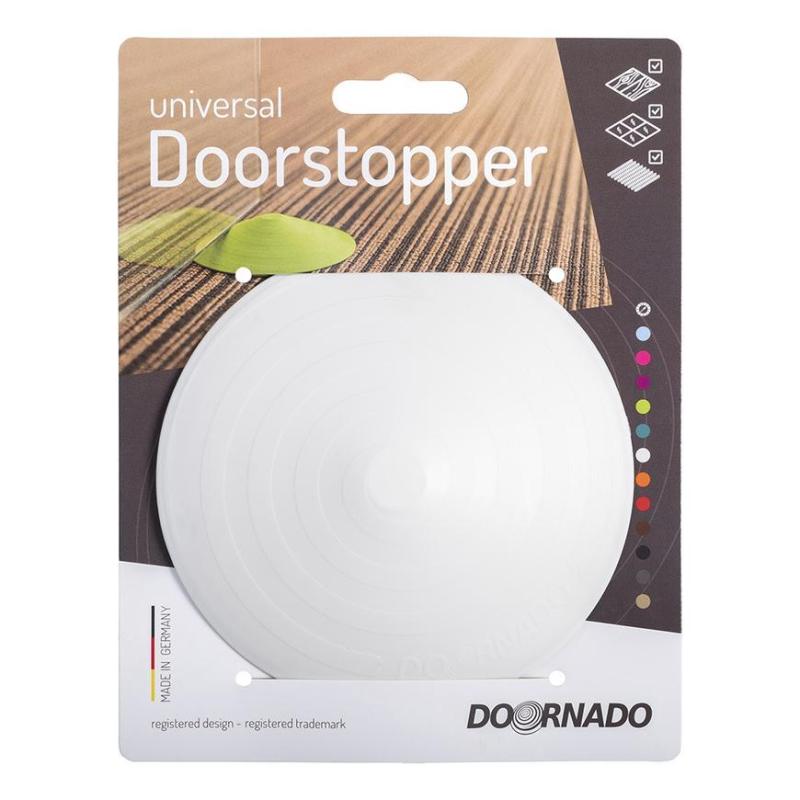 Zarážka do dverí DOORSTOPPER, doraz, plastová za dvere, dverová na podlahu, biela 1