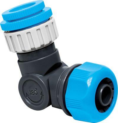 Adaptér AQUACRAFT® 550345, kĺbový, 1/2"-3/4"-1", 360, 180, 3/4", na záhradnú hadicu