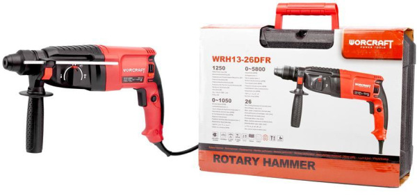 Kladivo Worcraft WRH13-26DFR, elektrické, 230V, 50Hz, 800 W, vymeniteľná hlava 1