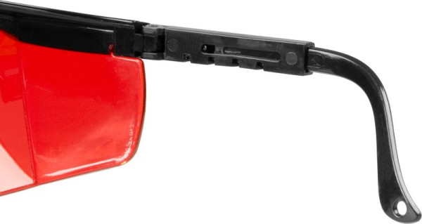 Okuliare Safetyco B507, červené, ochranné, nastaviteľné 4