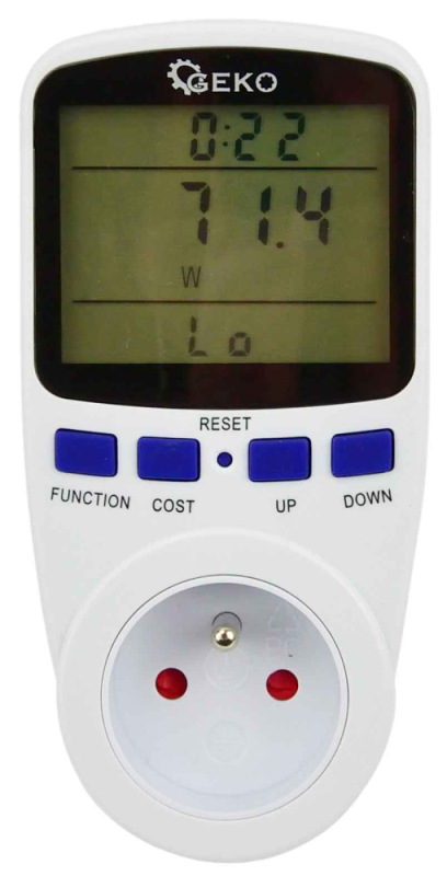 Wattmeter - merač spotreby elektrickej energie, GEKO 1