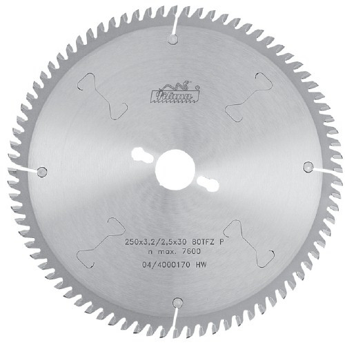 Pílový kotúč SK 250x3,2x30 z80, 5387-11 TFZ P, na hliník do 1 mm, PILANA