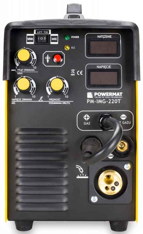 Invertor 200A MIG/MAG (CO2), TIG, MMA, PM-IMG-220T, POWERMAT 10