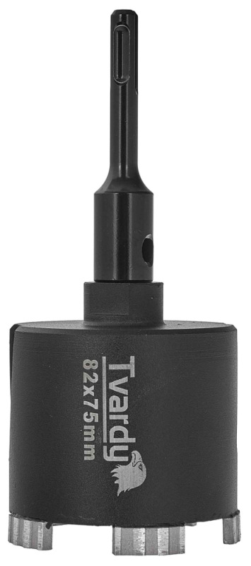 Vrták diamantový korunkový so stredovým vrtákom, priemer 82 mm, upínanie SDS+, M16, TVARDY 6