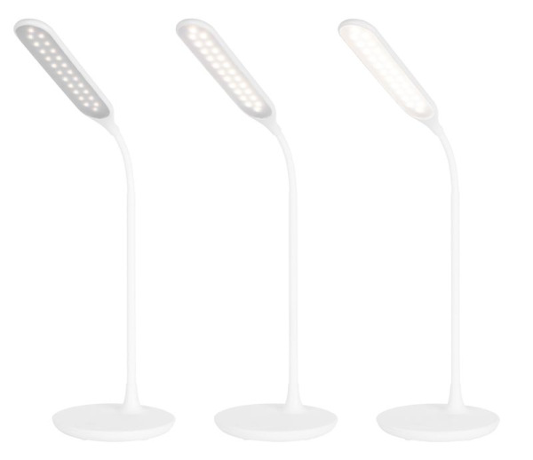 Lampa LED, stolná, stmievateľná, biela, 6 W, 4500 K 4