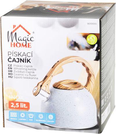 Čajník MagicHome, pískací, šedý, 2500 ml 2