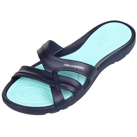 Aqua-Speed Panama dámske pantofle tm. modrá veľ.38