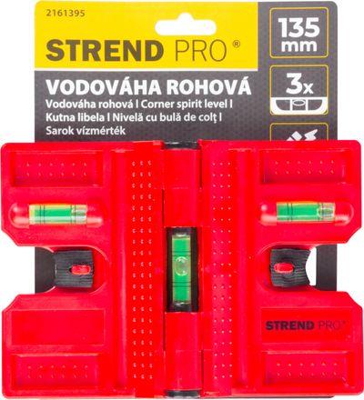 Vodováha Strend Pro FSB-12, 135 mm, rohová, na stĺpiky, uholník s magnetom 3