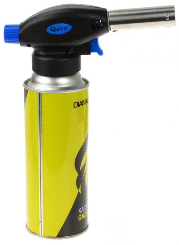 Spájkovacia lampa na plynovú kartušu 225g, piezo zapaľovanie, GEKO 3