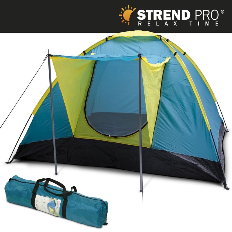 Stan Strend Pro, turistický, pre 3-4 osoby, tyrkysový, 205x205x120 cm 1