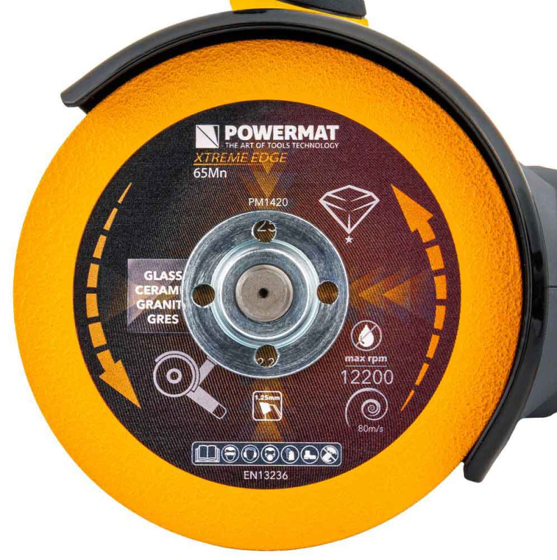 Rezný diamantový kotúč na sklo 125 mm, POWERMAT 6
