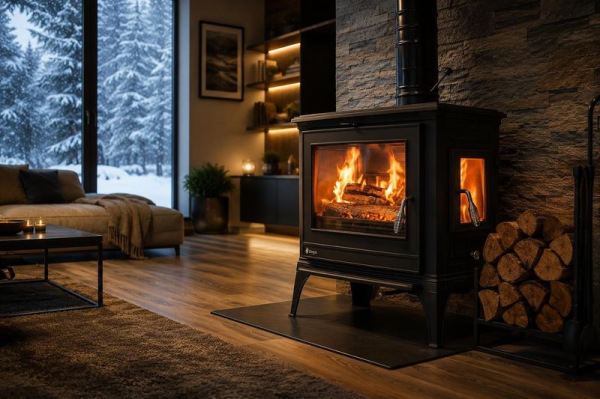 Kachle 900 Nova, 9kW, čierny, 710x460x735mm 2