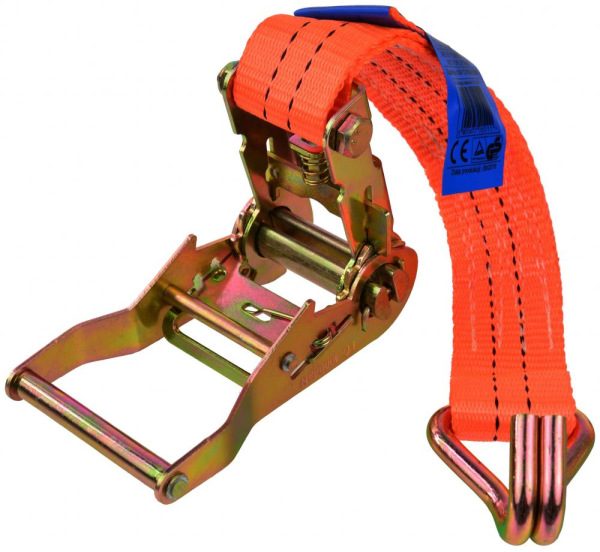 Remeň upínací s račňou 2000 kg, 2 háky, 35 mm x 2 m, GEKO 2