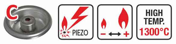 Plynový horák s hadicou, pripojenie na závit 7/16", ELICO 3