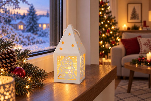 Lampáš MagicHome Vianoce, Stromček, 1xLED teplá biela, 1xCR2032, IP20, 6,2x6,2x13,5 cm 2