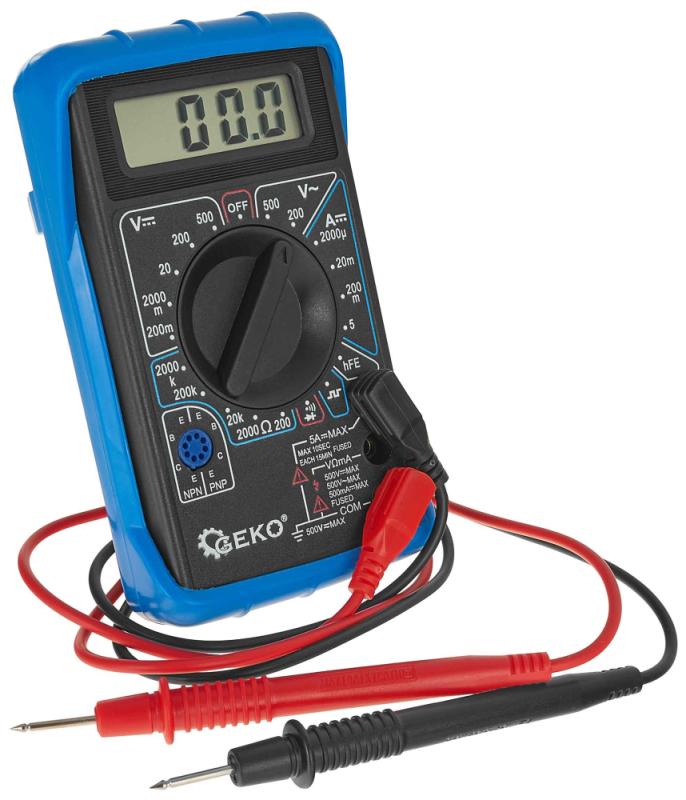 Digitálny multimeter so zvukovou signalizáciou, GEKO