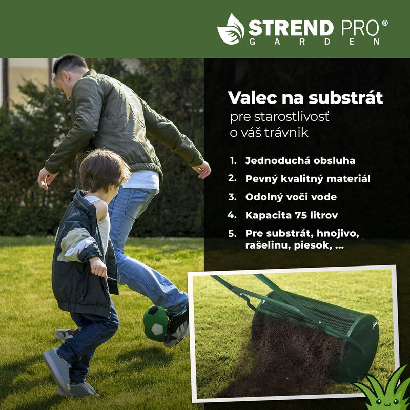 Valec Strend Pro Garden, na trávnu zmes/substrát 9