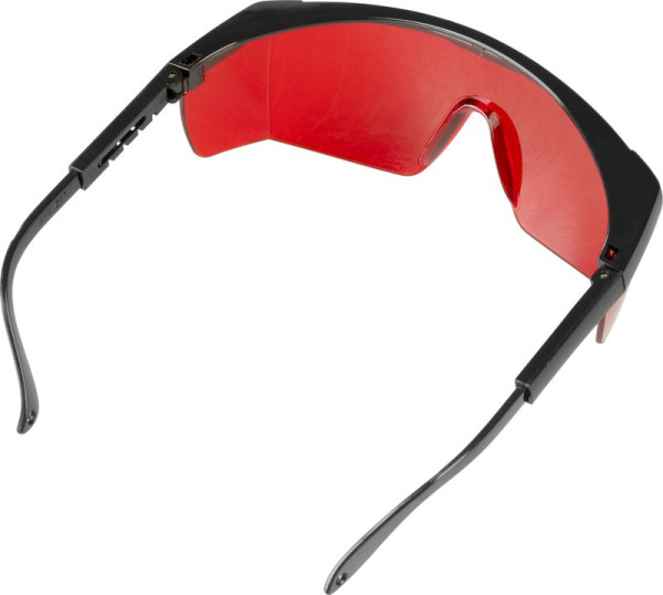 Okuliare Safetyco B507, červené, ochranné, nastaviteľné 1
