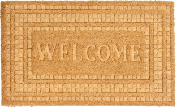 Rohožka MagicHome, pred dvere, Welcome, plast, 45x75 cm