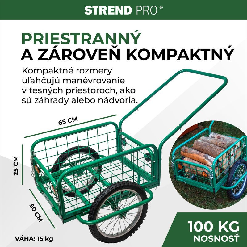 Vozík Victor, prepravný, koleso nafukovacie, max. 100 kg 6
