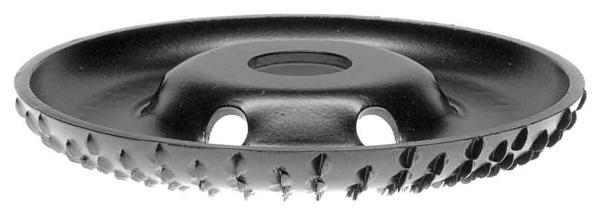 Rašpľa do uhlovej brúsky štvrťkruhová R15 125 x 22,2 mm stredný zub, TARPOL, T-94