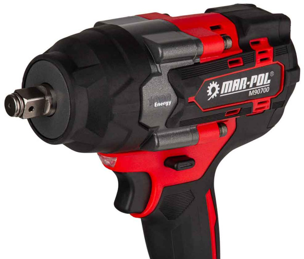Akumulátorový rázový uťahovák 1/2", 1000Nm, 2x 4Ah, 1x nabíjačka, MAR-POL 5