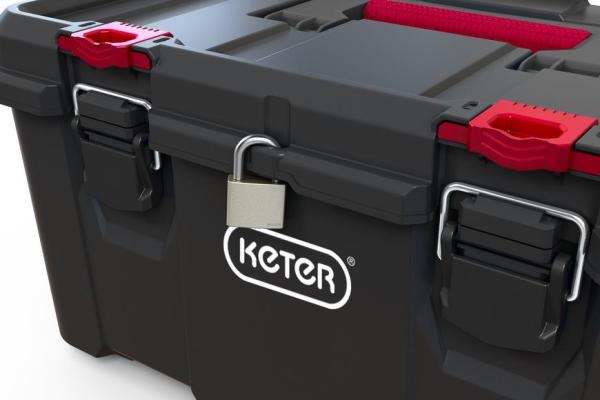 Sada boxov Keter® 250927 Stack´n´roll mobilný systém, 525x411x694 mm, na náradie