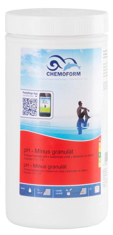 Prípravok do bazéna Chemoform 0811, pH mínus, granulát, bal. 1,5 kg