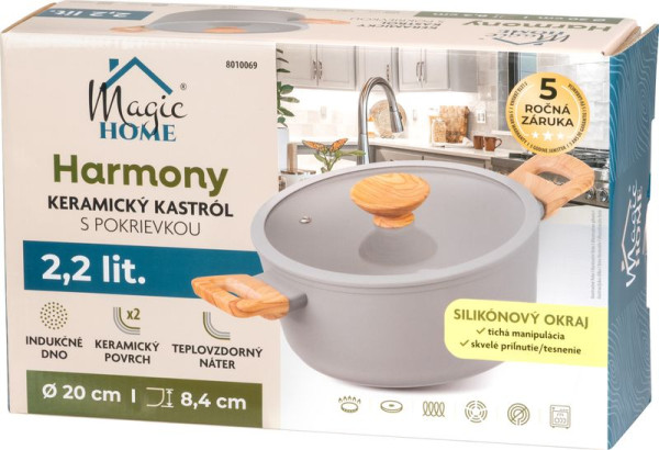 Kastról MagicHome Harmony, so sklenenou pokrievkou, 20 cm 1