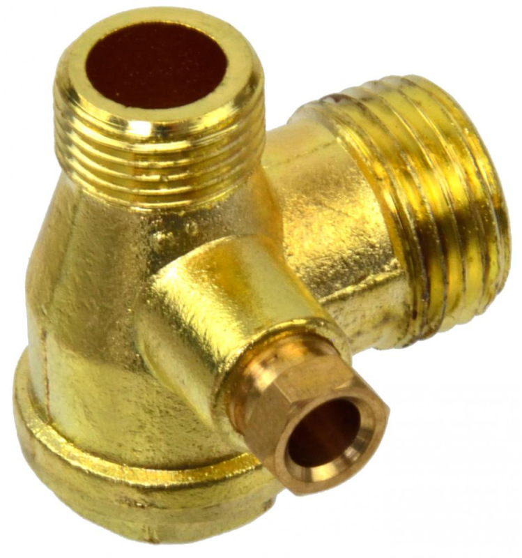 Spätný ventil na kompresor 1/2" x 3/8" x 1/4", GEKO 1