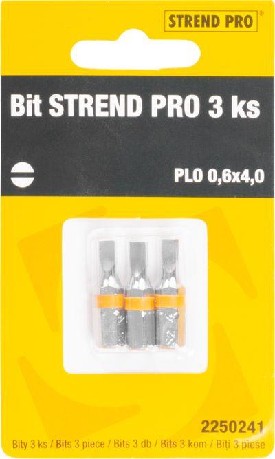 Bit Strend Pro Plochý 0,6x4, bal. 3 ks