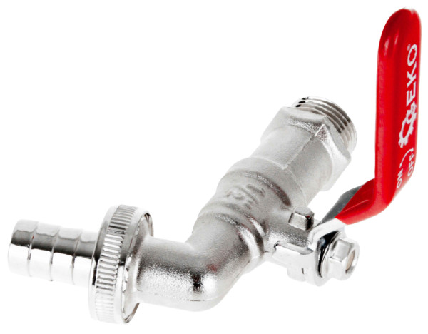 Guľový ventil 1/2", závit 3/4" s koncovkou na 1/2 " hadicu, GEKO 1
