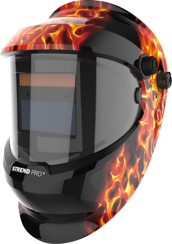 Kukla zváračská Strend Pro Galaxy Fire Skull, AutoDark, samostmievacia