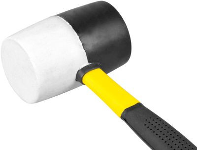 Kladivo Strend Pro HM231 900 g, gumené, BlackWhiteHead, sklolaminátová rúčka, TPR, dĺžka násady 320m 2