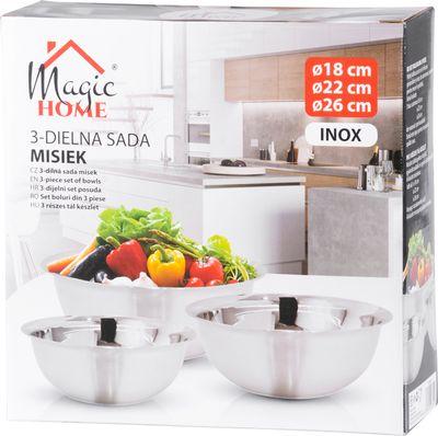 Miska MagicHome, nerez, 18-22-26 cm, sada 3 ks 2