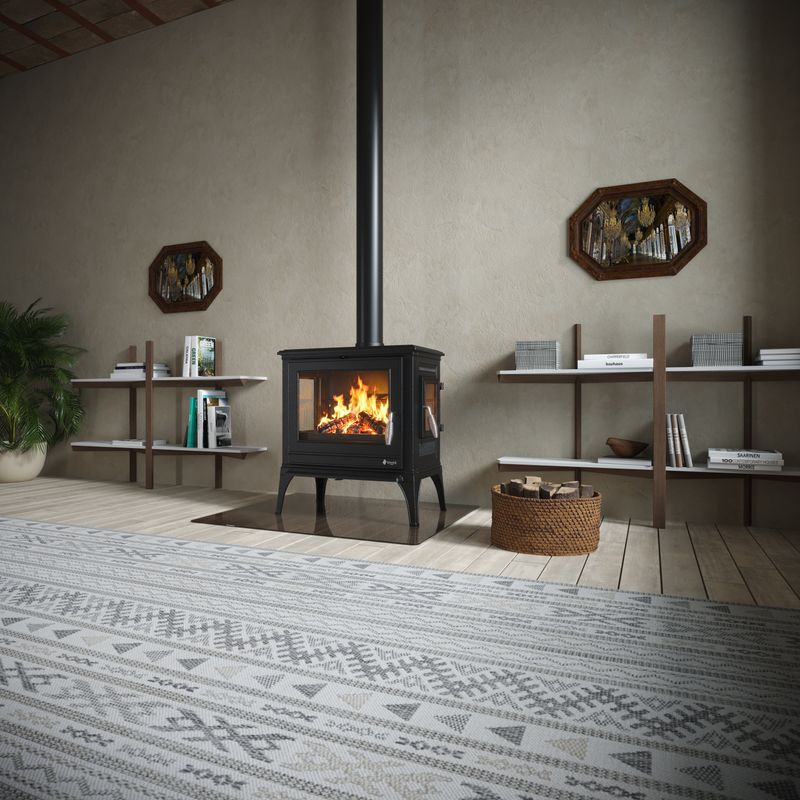 Kachle 900 Nova, 9kW, čierny, 710x460x735mm 3