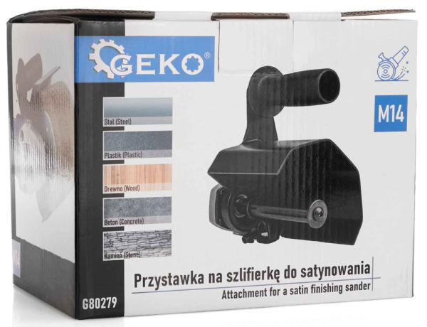 Ochranný kryt na nylonovú kefu 120 x 100 mm, upnutie na uhlovú brúsku, GEKO 3