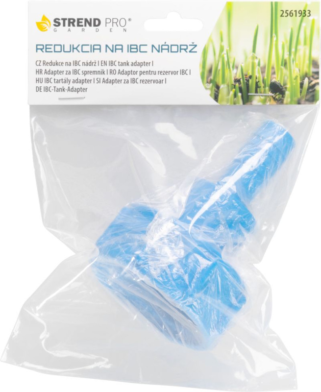 Redukcia Strend Pro, na IBC nádrž, 3/4", 19 mm, hadicový výstup, PVC 1
