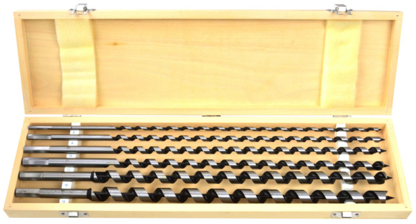 Sada vrtákov na drevo hadovitých 6-dielna 450 mm (6,8,10,12,16,18 mm), GEKO