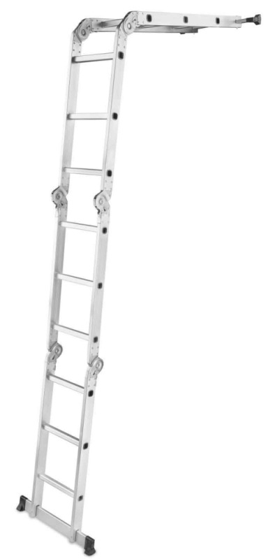 Rebrík štvordielny kĺbový 4 x 3 priečok, 370 cm, 11,8 kg, GEKO 6