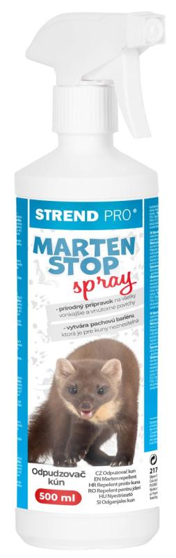 Odpudzovač Strend Pro MARTEN STOP, 500 ml, rozprašovač, prírodný plašič na kuny, odplašovač