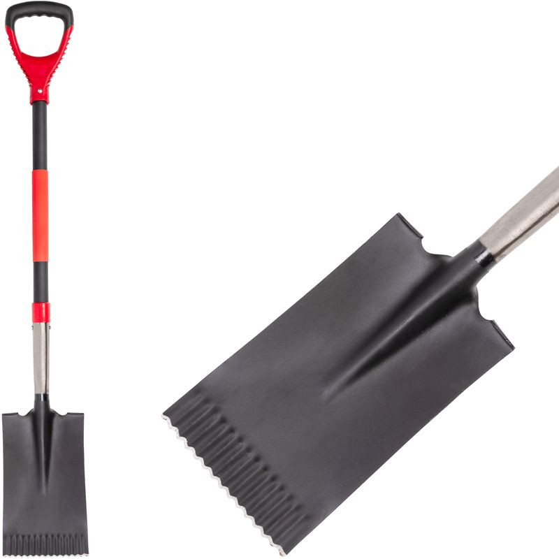 Rýľ Strend Pro Premium RedShark, rovný, so sklolaminátovou násadou D 1150 mm