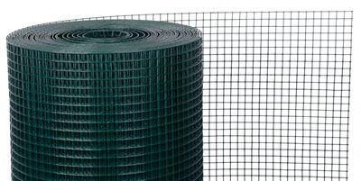 Pletivo GARDEN PVC 500/10x10/0,8 mm, zelené, RAL 6005, štvorhranné, záhradné, chovateľské, bal. 10 m