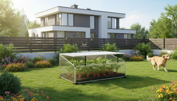 Parenisko Strend Pro Greenhouse, Alu, PC, 100x60x40/30 cm 2