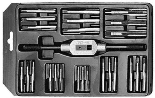 Sada závitníkov 25-dielna, M3-M12, vratidlo 2,5-9, NO, MINI-2, CZ TOOL