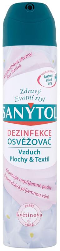 Dezinfekcia Sanytol, osviežovač vzduchu - kvetiny, sprej 300 ml