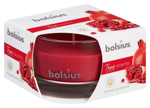 Sviečka Bolsius Jar True Scents 50/80 mm, vonná, granátové jablko